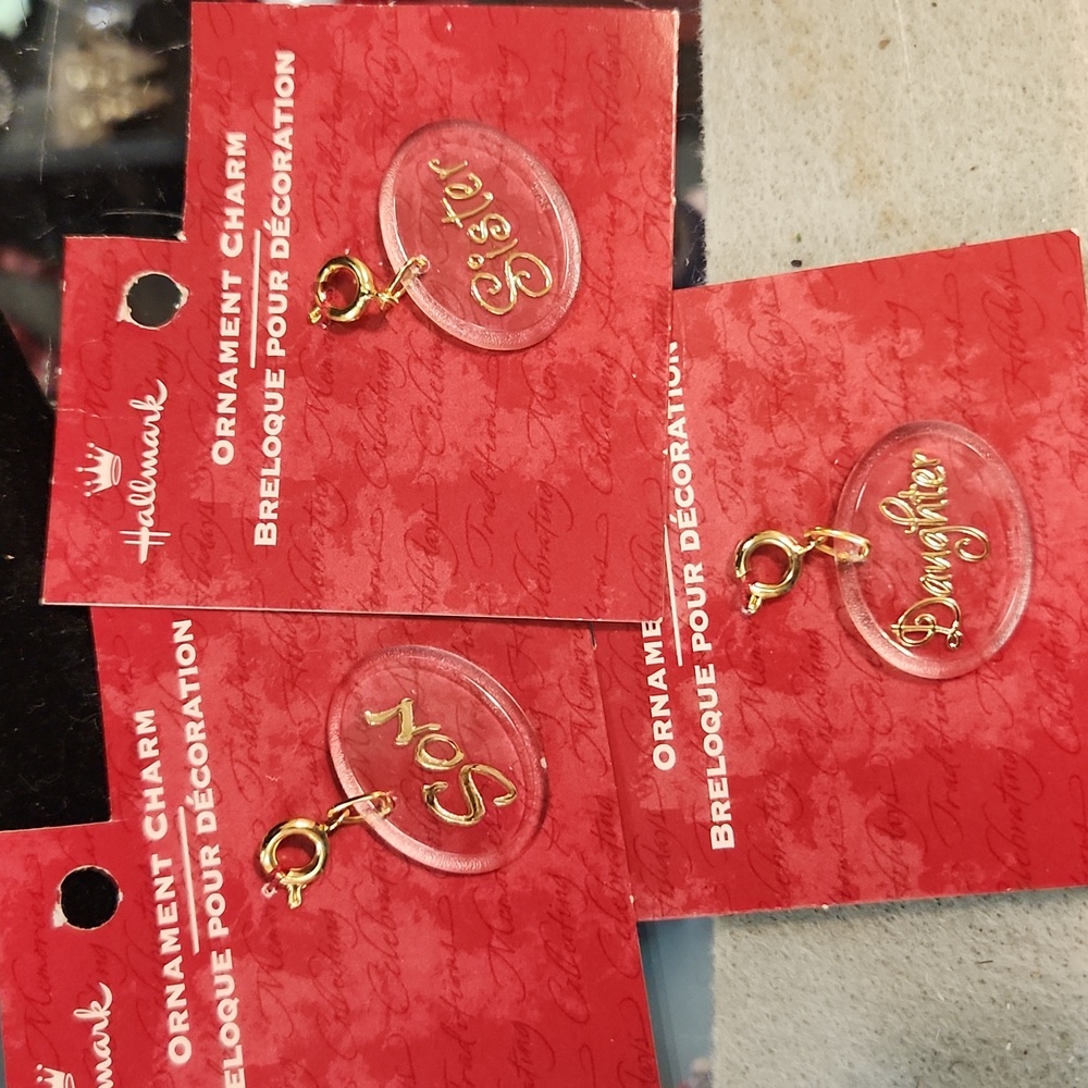 Vintage hallmark ornament charm lot!